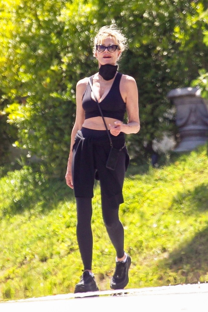 Melanie Griffith Goes For A Hike