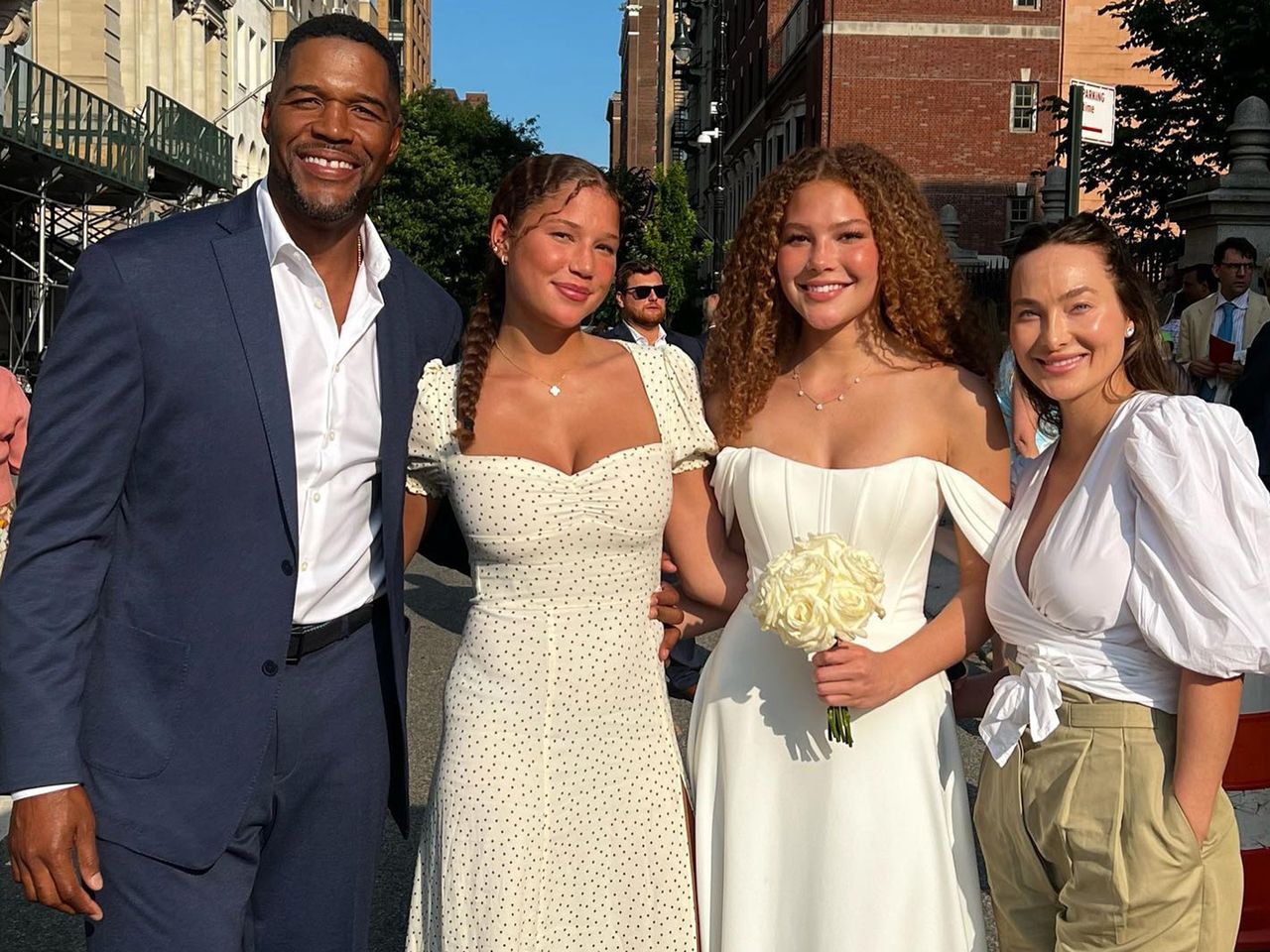 Michael Strahan with his daughters and Kayla Quick Michael Strahan with his daughters and Kayla Quick.Credit: Michael Strahan Instagram