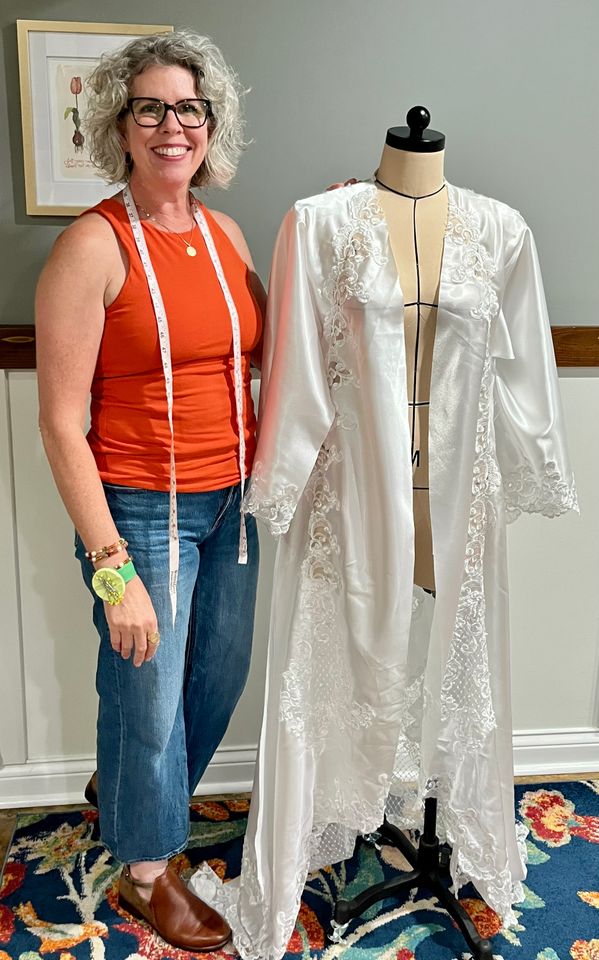 Mom Repurposes Wedding Dress for Her 3 Engaged Daughters Melissa LennieCredit: Sew Creative Bridal