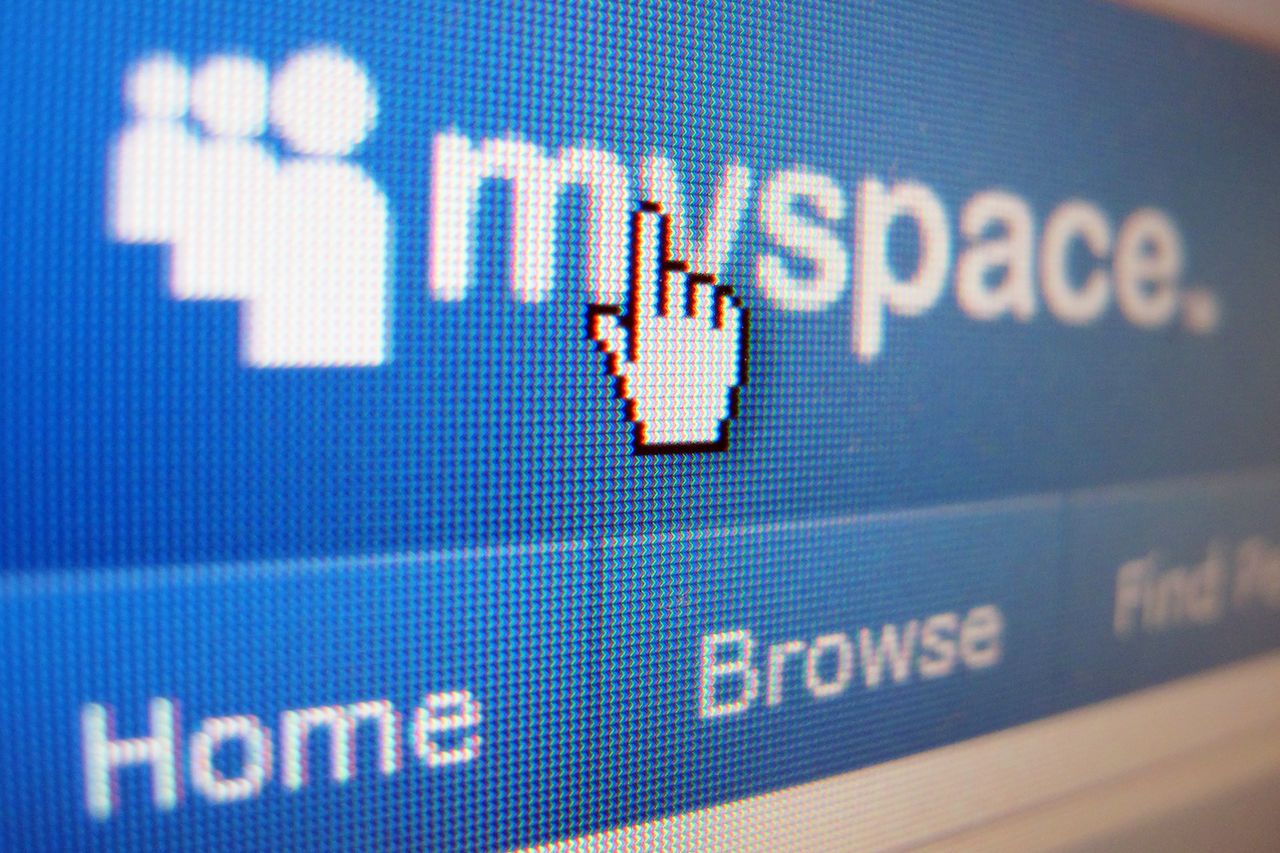 stock image of myspace icon displayed on a laptopCredit: Martin Keene/PA Images via Getty