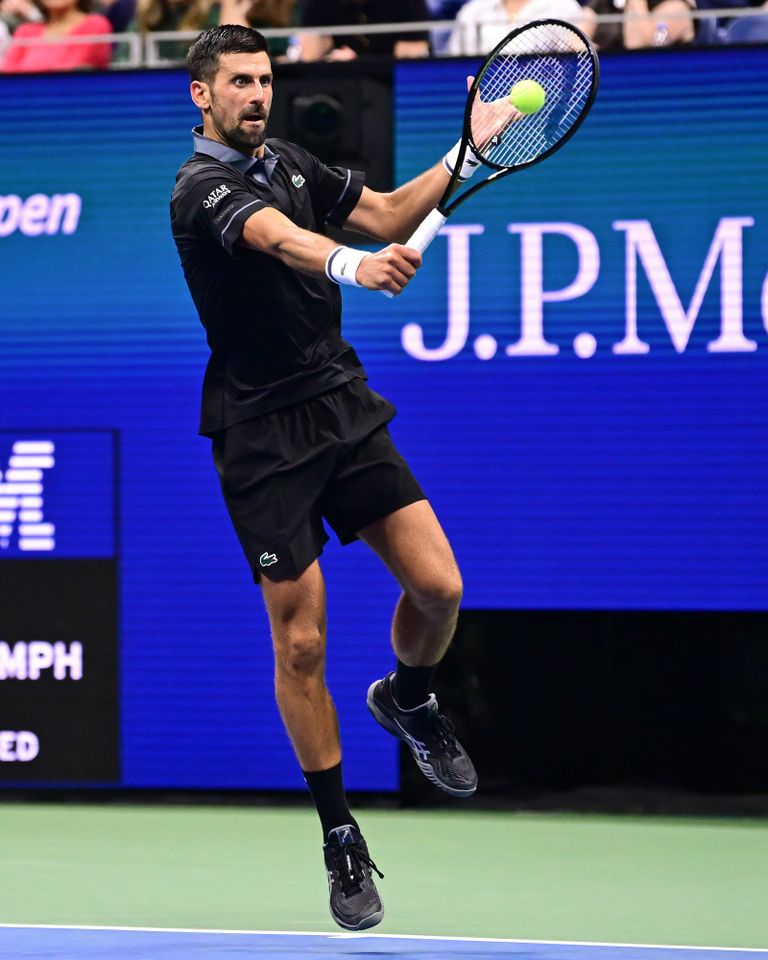 Novak Djokovic in action against Mariano Navone during a Men's Singles match on Day One of the 2026 US Open at USTA Billie Jean King National Tennis Center on Sunday, August 30, 2026 in Flushing, NY. Novak Djokovic in action against Mariano Navone during a Men’s Singles match on day 1 of the 2026 US Open.Credit: Mike Lawrence/USTA via Getty