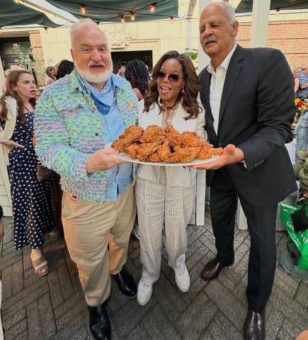 Oprah seen with Stedman Graham in rare photo (L-R) Art Smith, Oprah Winfrey and Stedman Graham at Smith’s Reunion restaurant in ChicagoCredit: jvanlokeren/Instagram