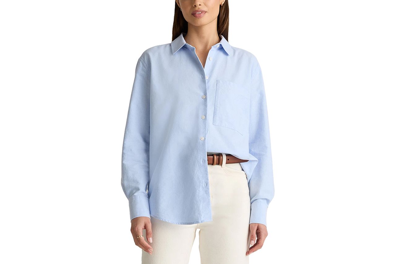 Organic Cotton Relaxed Oxford Shirt Credit: Quince