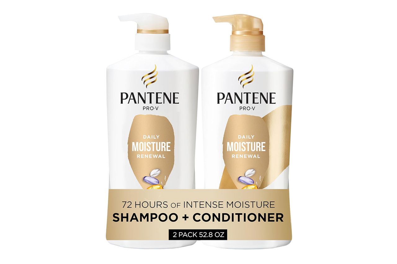 Pantene Shampoo & Conditioner Set, Daily Moisture Renewal - Pro-V Nutrients Credit: Amazon