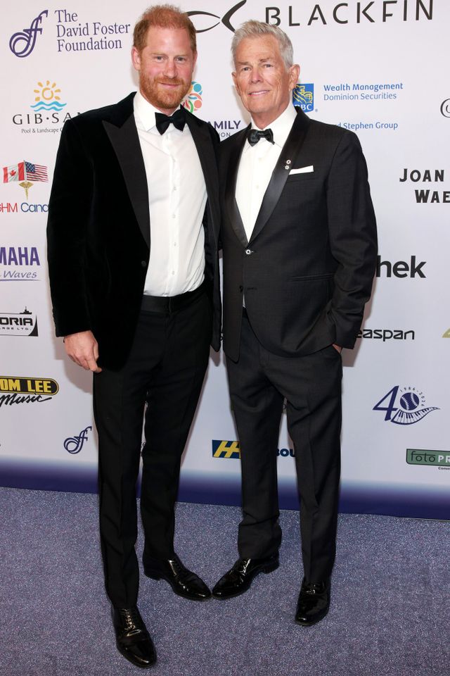Prince Harry, Duke of Sussex (L) and David Foster attend the David Foster Foundation 40th Anniversary Celebration on August 07, 2026 in Victoria, British Columbia. Prince Harry and David FosterCredit: Vito Amati/The David Foster Foundation via Getty