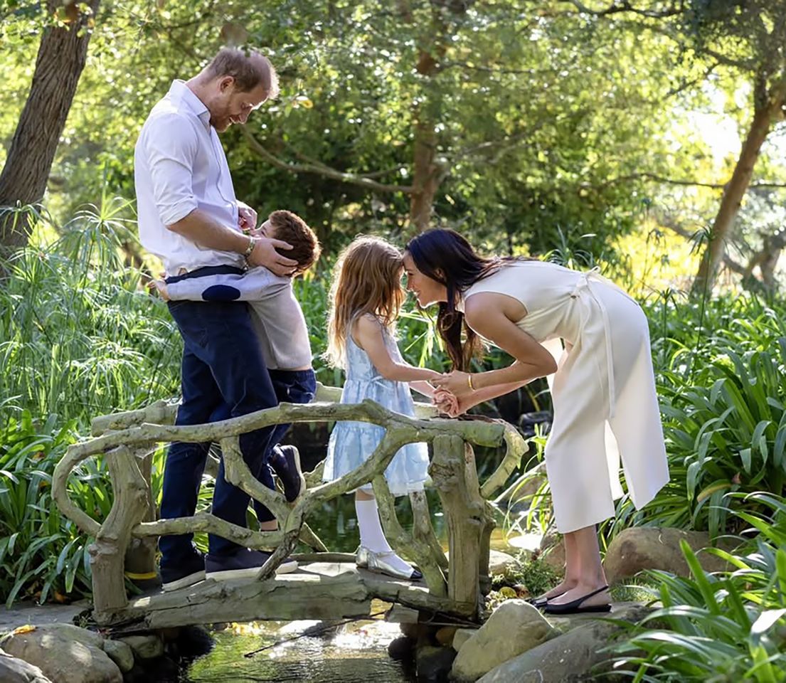 Meghan Markle and Prince Harry with Prince Archie and Princess Lilibet Prince Harry, Prince Archie, Princess Lilibet and Meghan Markle on their Montecito, Calif., estateCredit: Meghan Markle/Instagram