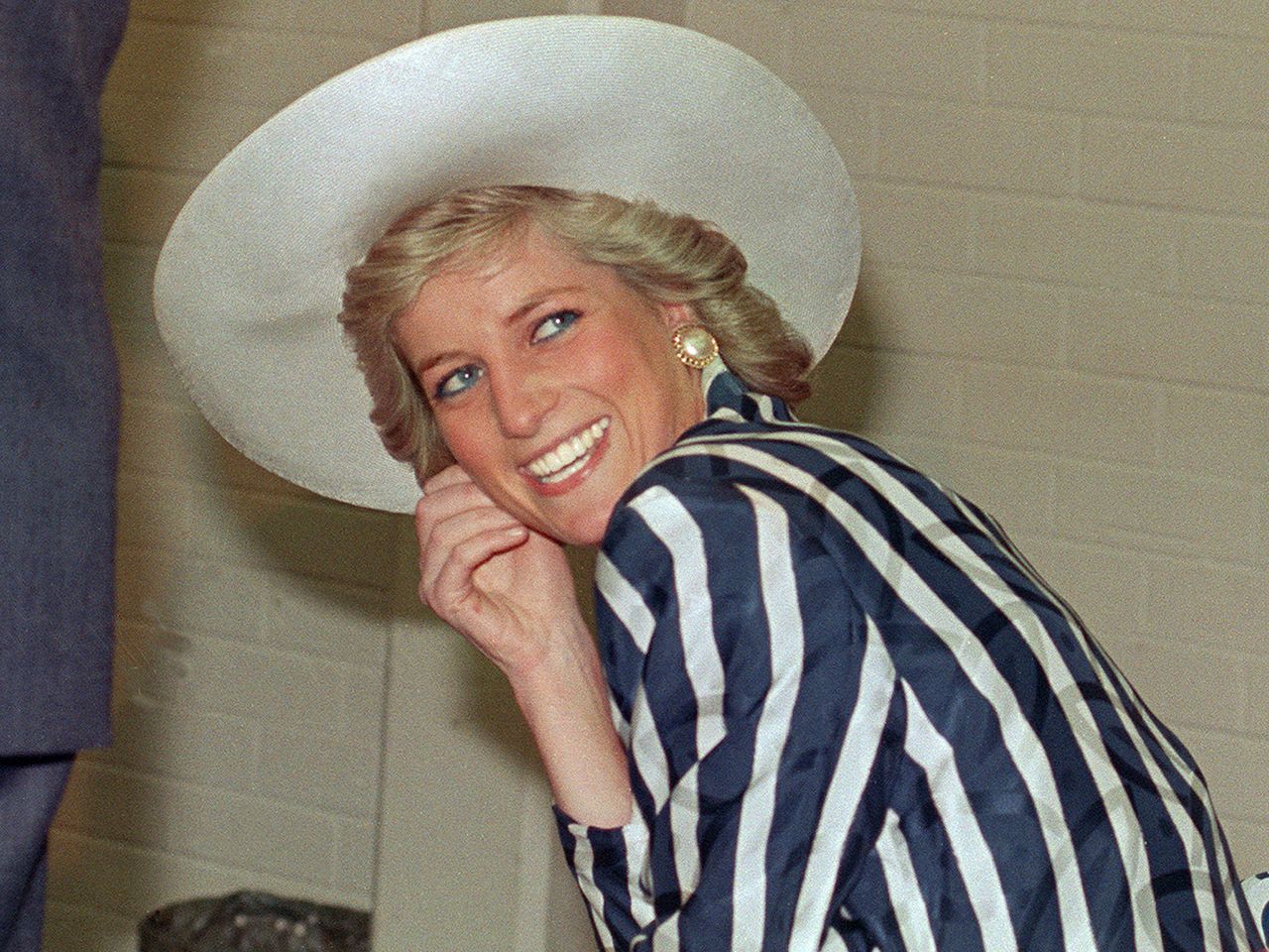 Princess of Wales Diana poses, 27 January 1988, during her visit to the Footscray Park in suburb of Melbourne Princess Diana visits Footscray Park in Footscray, Melbourne, Australia on Jan. 27, 1988Credit: PATRICK RIVIERE/AFP