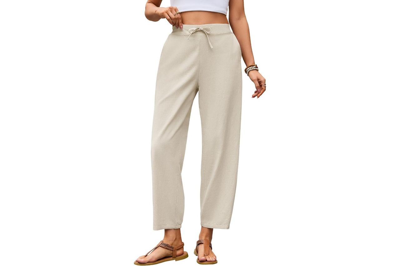 puimentiua womens linen pants summer ligthweight Credit: Amazon