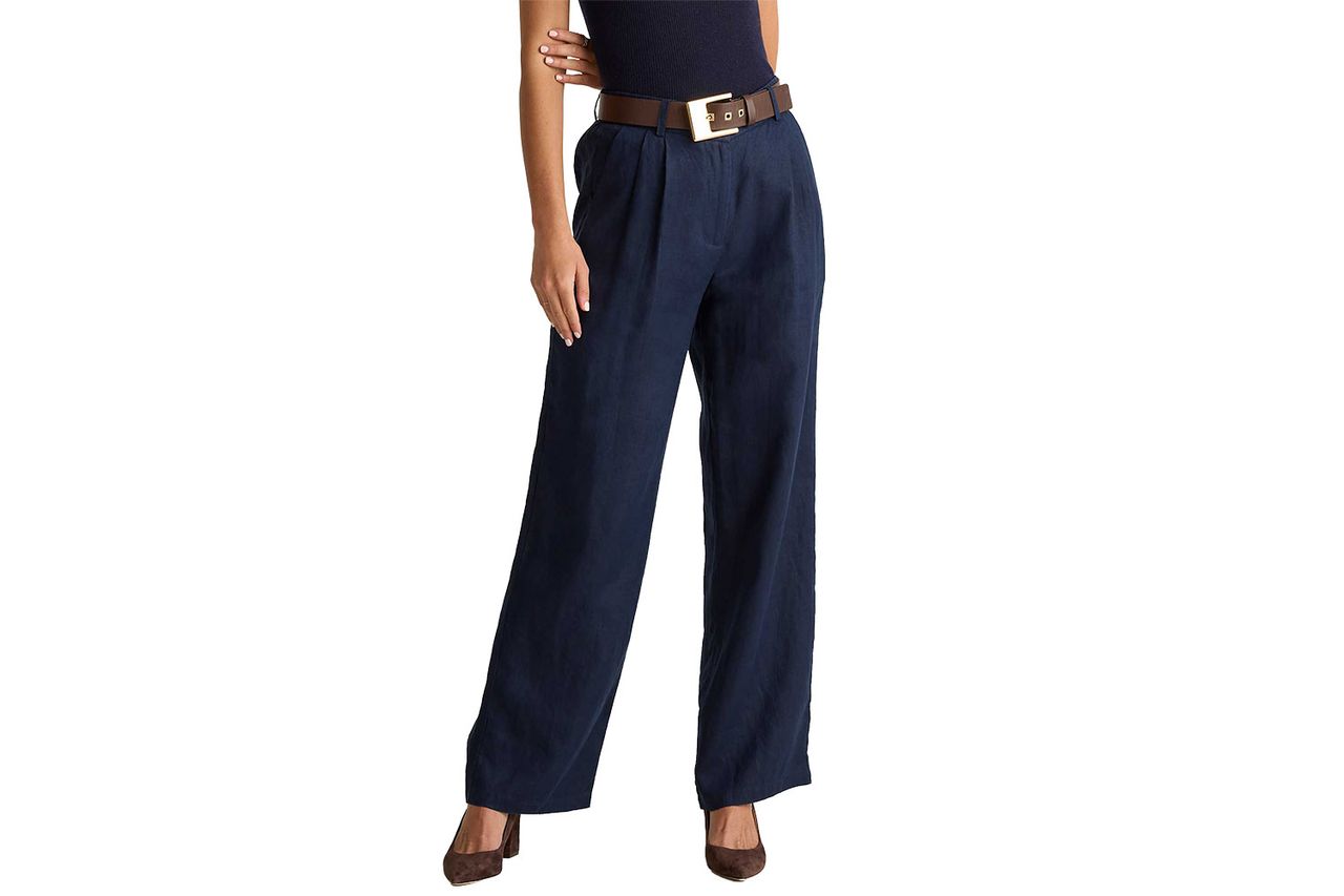 100% European Linen Pleated Trouser Credit: Quince