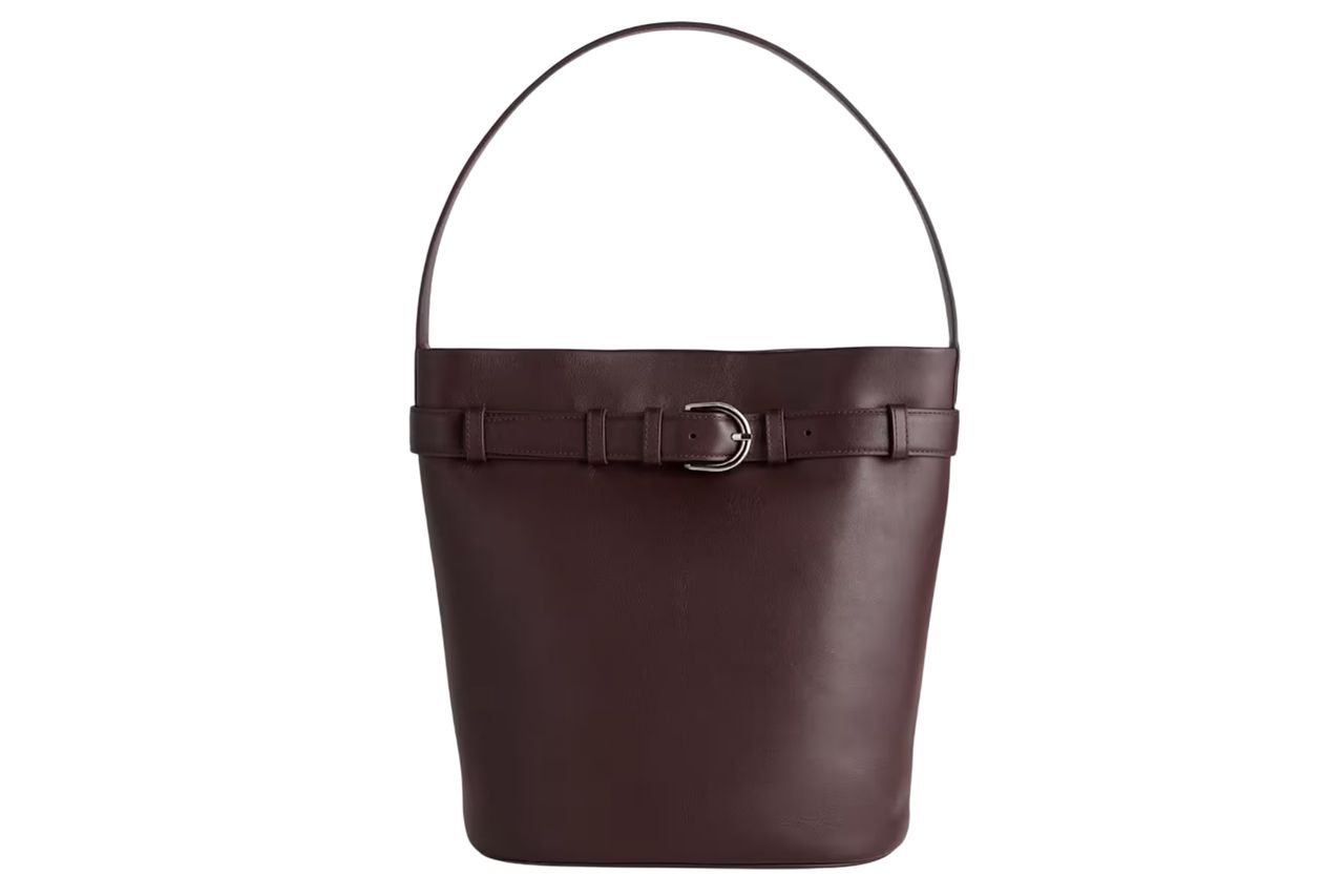 Quince Chiara Belted Bucket Bag Credit: Quince