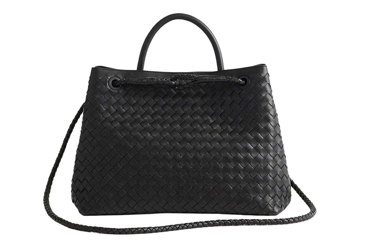 Quince Italian Leather Handwoven Satchel Credit: Quince