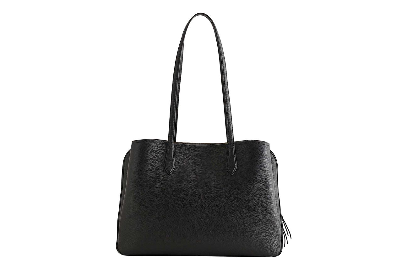 Italian Leather Triple Compartment Work Tote Credit: Quince