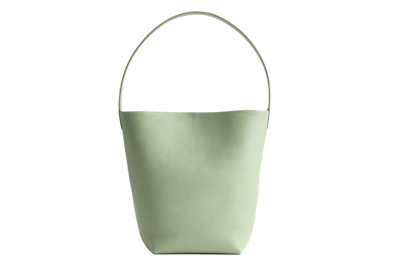 Penelope Small Shoulder Bag Pistachio Green Credit: Quince