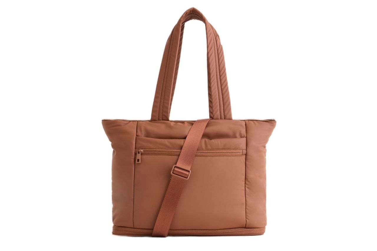 Quince Water Repellent Puff Expandable Tote Credit: Quince
