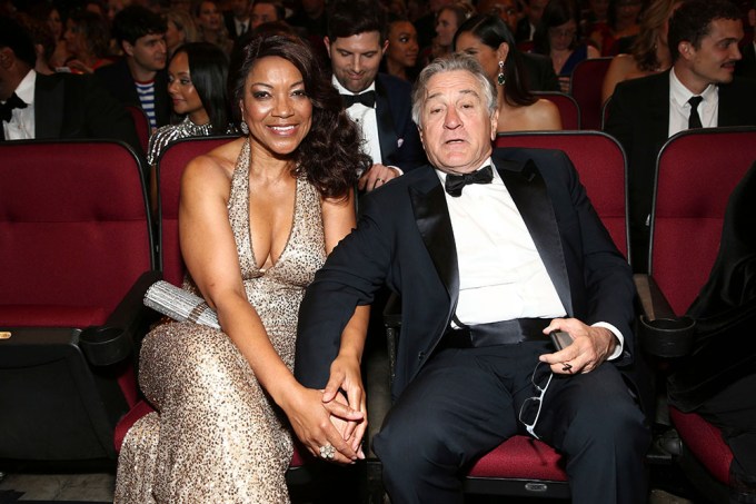 Robert De Niro & Grace Hightower sitting