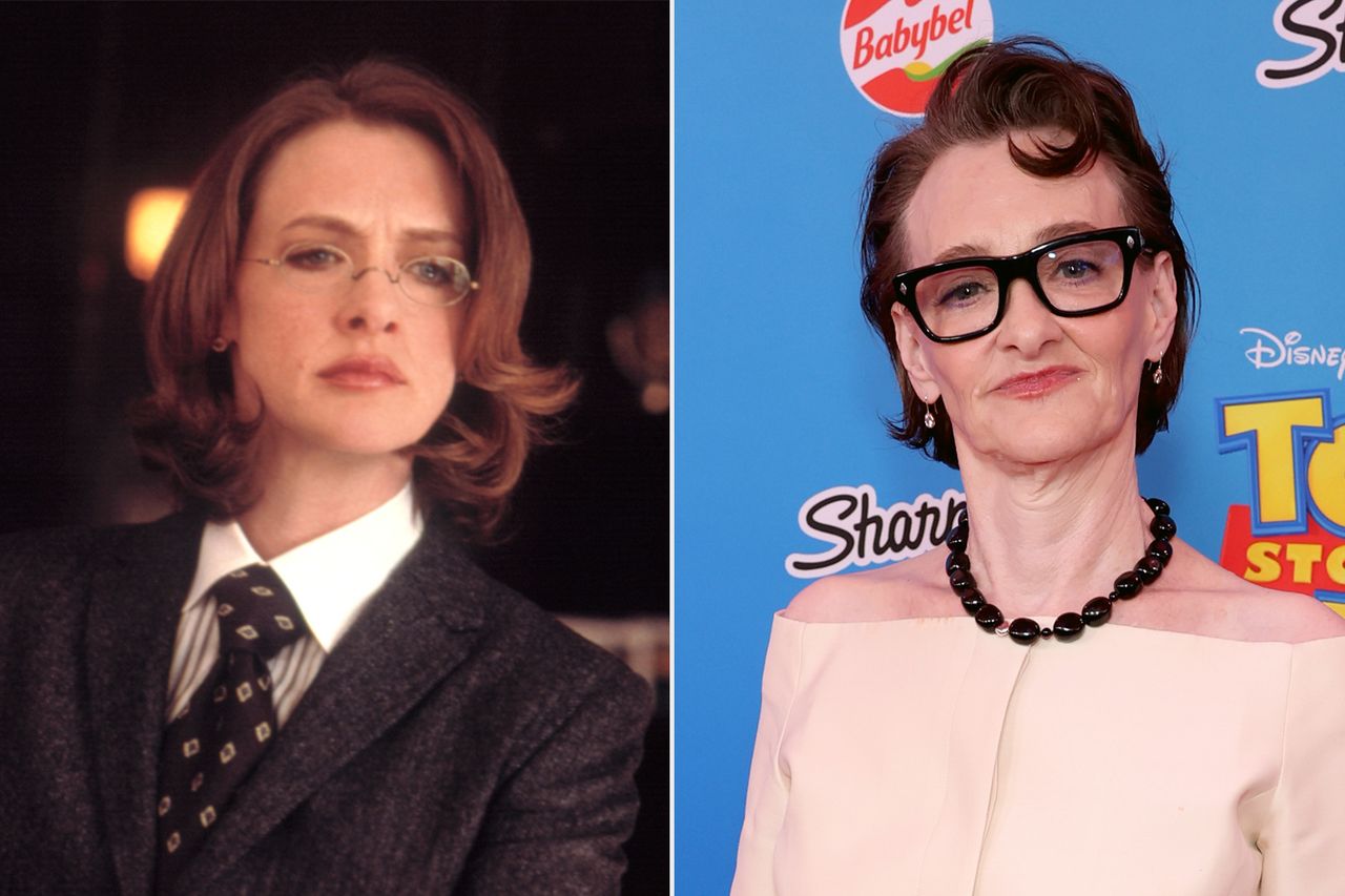 From left: Joan Cusack as Rosalie Mullins in 2003’s ‘School of Rock’; Joan Cusack attends the ‘Toy Story 5’ world premiere at the Dolby Theatre in Los Angeles on June 9, 2026Credit: Everett; Getty