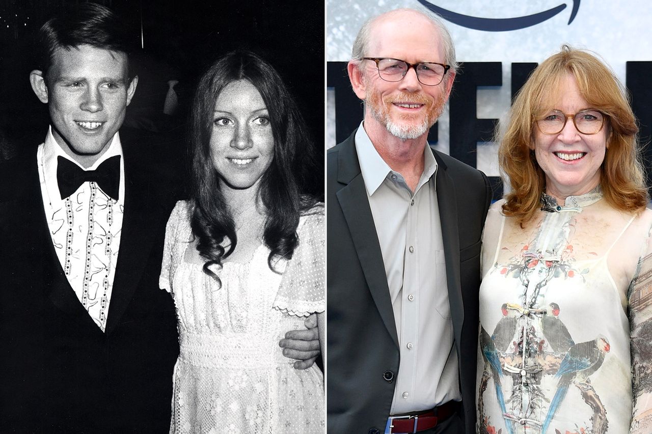 From left: Ron Howard and Cheryl Howard in 1974; Ron Howard and Cheryl Howard attend the special screening of ‘Thirteen Lives’ at Vue West End in London on July 18, 2022Credit: Ron Galella/Ron Galella Collection via Getty; Gareth Cattermole/Getty