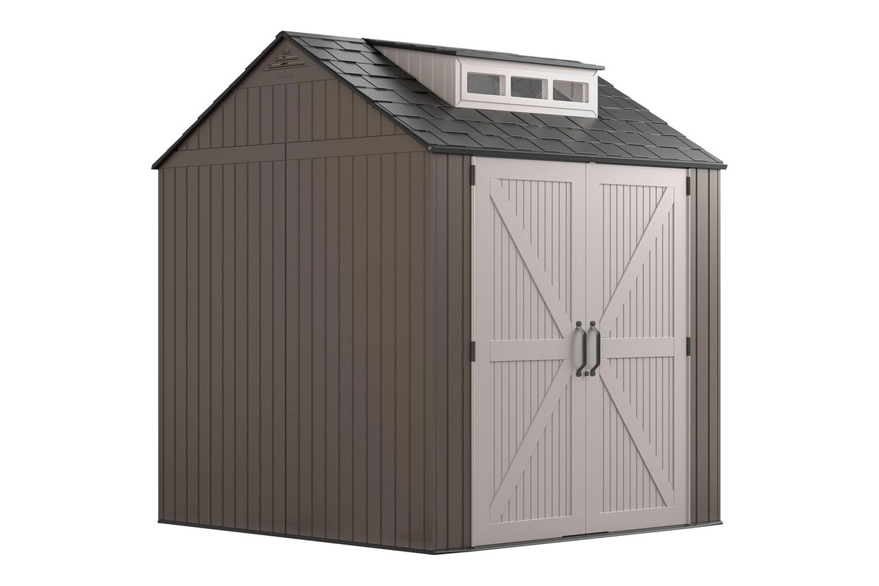 Rubbermaid Large Resin Outdoor Storage Shed Credit: Amazon