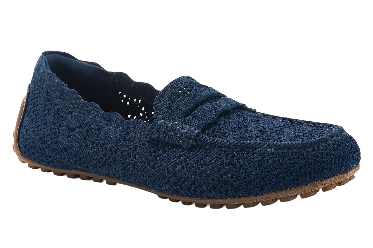 Skechers Cleo Driver Recycled Vegan Knit Crochet Loafers Credit: QVC