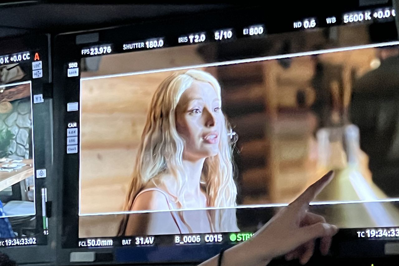Jimmi's upcoming movie, Slay Zoey Luna in a behind-the-scenes photo for ‘Slay.’Credit: Courtesy of Jimmi Simpson
