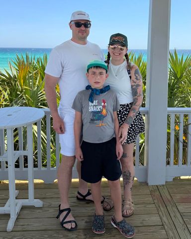 Mom Asked Neighbors to Let Her Son, Soren, with Autism Trick-or-Treat for His Birthday. Their Response Left Her Speechless Leah Farrow, Soren, and her husbandCredit: Leah Farrow