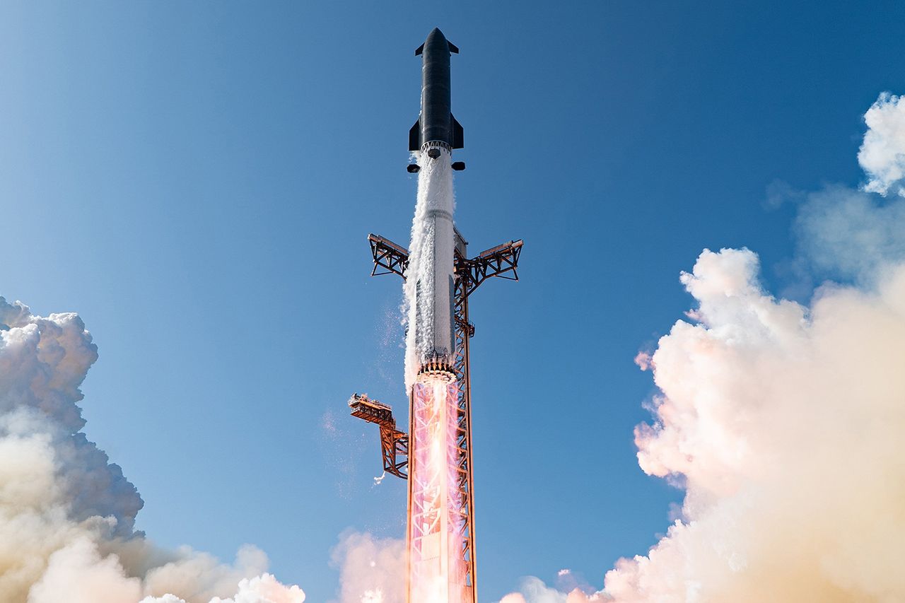 SpaceX's next-generation Starship successfully launched atop the new Super Heavy V3 booster, from Starbase in Boca Chica, Texas, Friday, July 24, 2026. SpaceX’s next-generation Starship successfully launched from Starbase in Boca Chica, Texas, on July 24, 2026Credit: SpaceX/UPI/Shutterstock