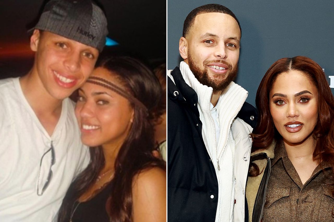 From left: Stephen ‘Steph’ Curry and Ayesha Curry in a throwback photo shared on Instagram on Feb. 14, 2025; Steph Curry and Ayesha Curry attend the premiere of ‘Stephen Curry: Underrated’ during the Sundance Film Festival at Eccles Center Theatre in Park City, Utah, on Jan. 23, 2023Credit: ayesha curry/instagram; Matt Winkelmeyer/Getty