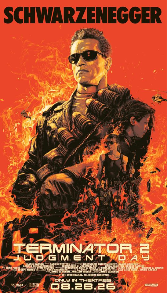 Terminator 2: Judgment Day 35th Anniversary Re-release poster for ‘Terminator 2.’Credit: Gabz