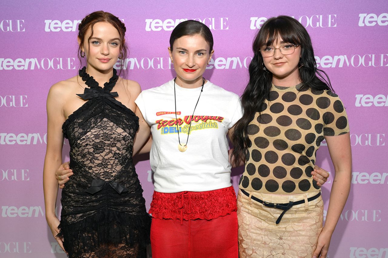 Joey King poses with two others at a Teen Vogue event Joey King, Chloe Malle and Maisie Williams at Teen Vogue FestCredit: Valerie Terranova/Getty