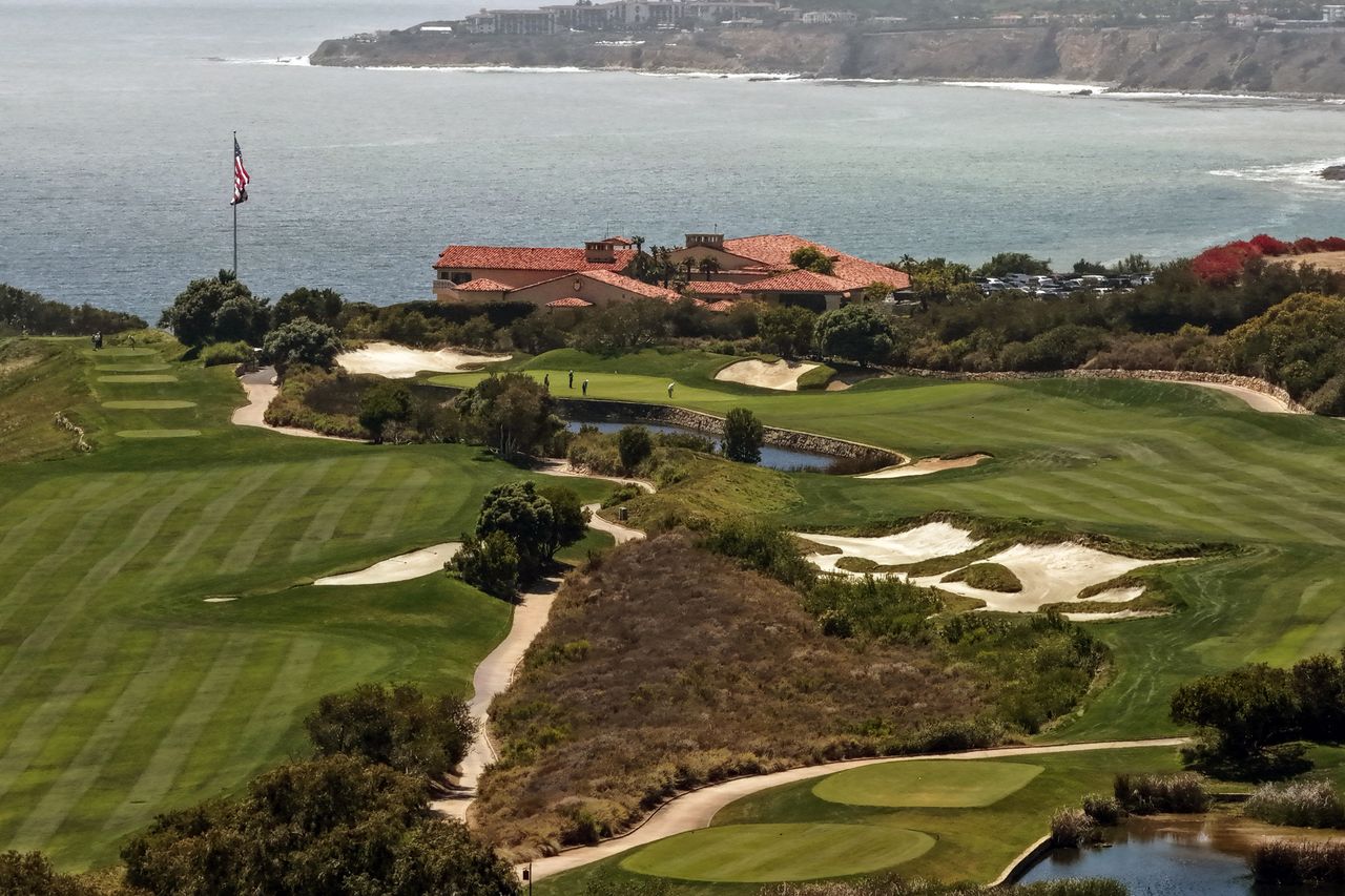 An aerial view of the Trump National Golf Club Los Angeles on June 16, 2026 in Los Angeles, California.Credit: Justin Sullivan/Getty