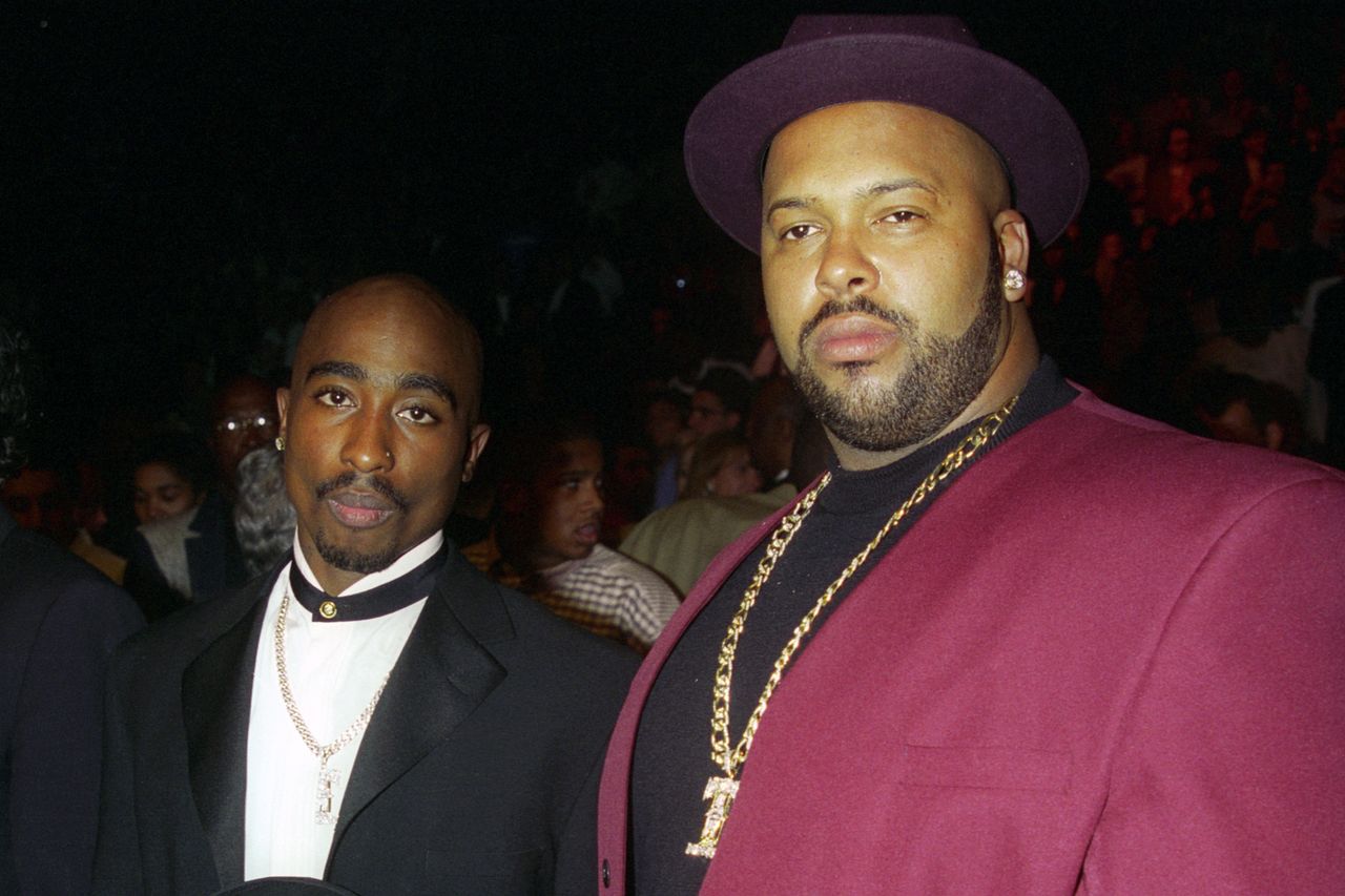 Tupac Shakur (left) and Marion Suge Knight (right).Credit: Jeff Kravitz/FilmMagic