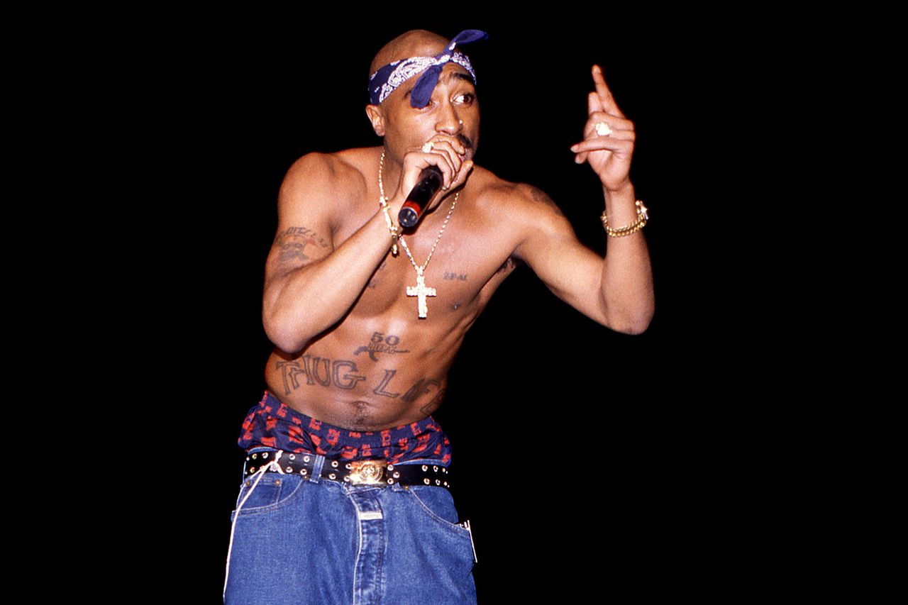 Rapper Tupac Shakur performs in Chicago in March 1994.Credit: Raymond Boyd/Getty