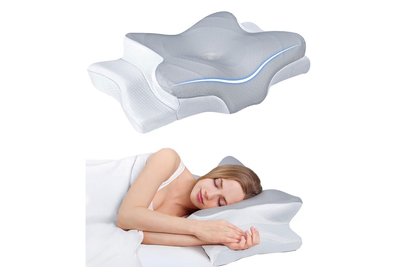 Ultra Pain Relief Cooling Pillow For Neck Support Credit: Amazon