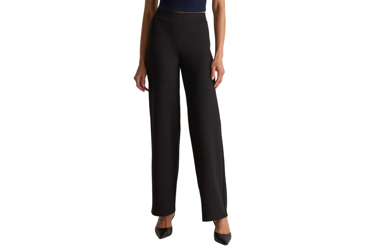 Ultra-Stretch Ponte Wide Leg Pants Credit: Quince