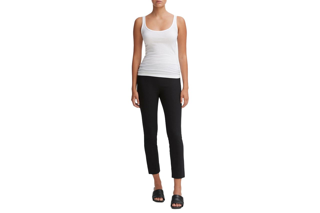 Vince Bobbi High-Rise Stitch-Seam Ponte Legging Credit: Vince