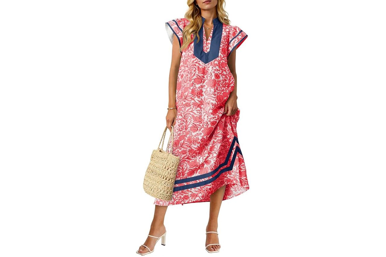 Wenrine Women Summer Floral Maxi Dress Credit: Amazon