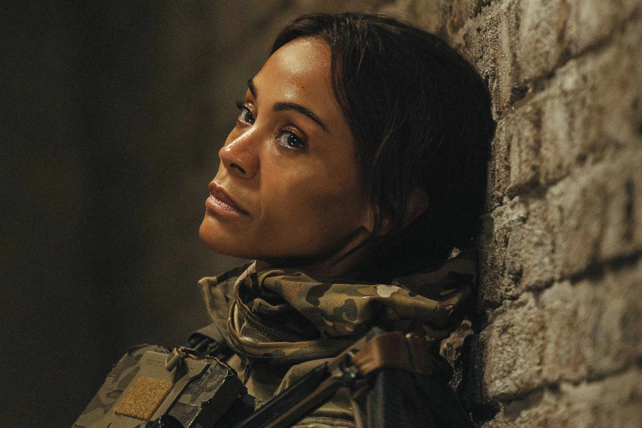 Zoe Saldaña as Joe in Lioness. Zoe Saldaña as Joe in ‘Lioness’.Credit: Emerson Miller/Paramount+