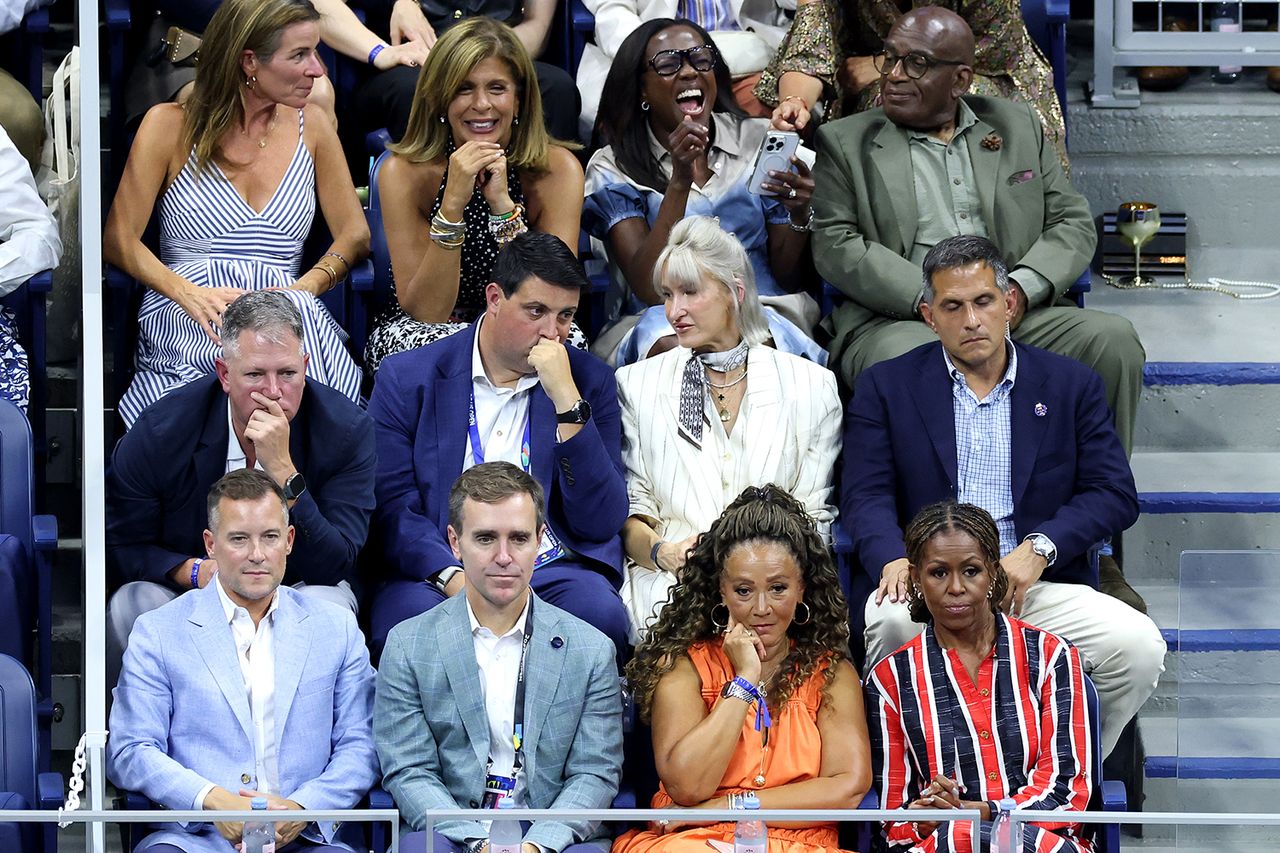 Hoda Kotb, Al Roker, and Michelle Obama attend Day Twelve of the 2026 US Open at USTA Billie Jean King National Tennis Center on September 10, 2026 in the Flushing neighborhood of the Queens borough of New York City. Hoda Kotb, Deborah Robert, Al Roker, and Michelle Obama attend Day Twelve of the 2026 US Open in New York City on September 10, 2026Credit: Caleb Bowlin/Getty