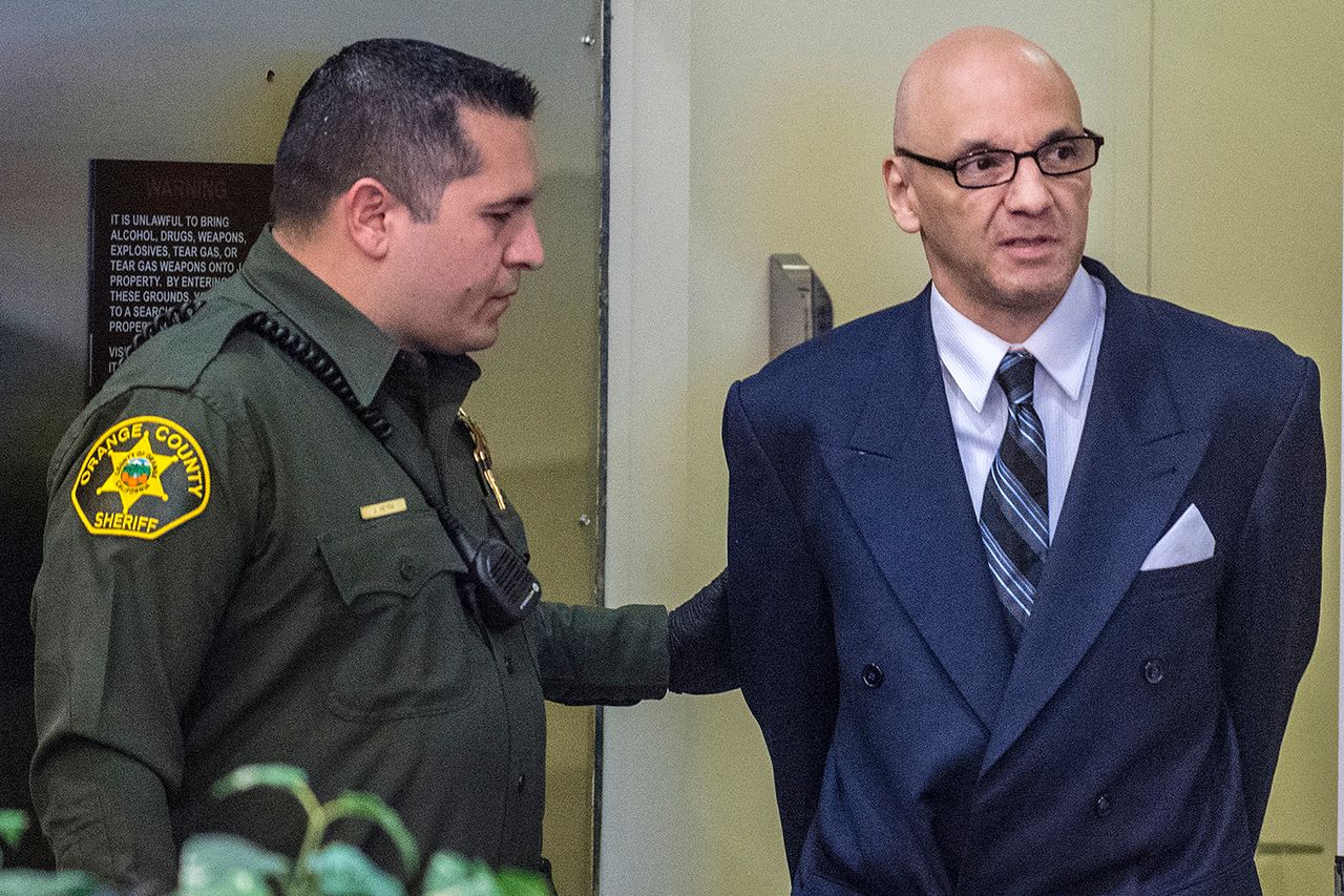 Andrew Urdiales, an eight time serial killer for killing five women in Orange, Riverside and San Diego counties, is lead into superior court on Wednesday morning, June 13, 2018 Andrew Urdiales in 2018Credit: Mark Rightmire/Orange County Register via Getty