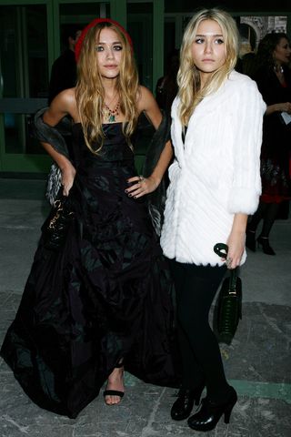 Ashley Olsen and Mary Kate Olsen at the Grand Palais in Paris, France. Ashley and Mary-Kate OlsenCredit: Toni Anne Barson/WireImage