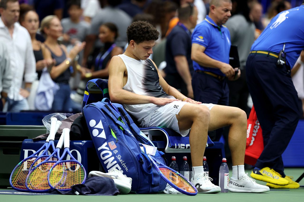 Ben Shelton after falling short of winning the US Open on Sept. 13, 2026Credit: Al Bello/Getty