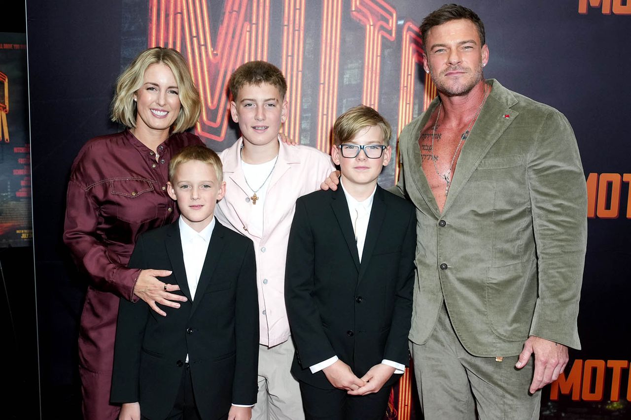 Catherine Ritchson, Amory Ritchson, Calem Ritchson, Edan Ritchson and Alan Ritchson at the Alan and Catherine Ritchson with their their sons in New York City on July 13, 2026Credit: John Nacion/Variety via Getty