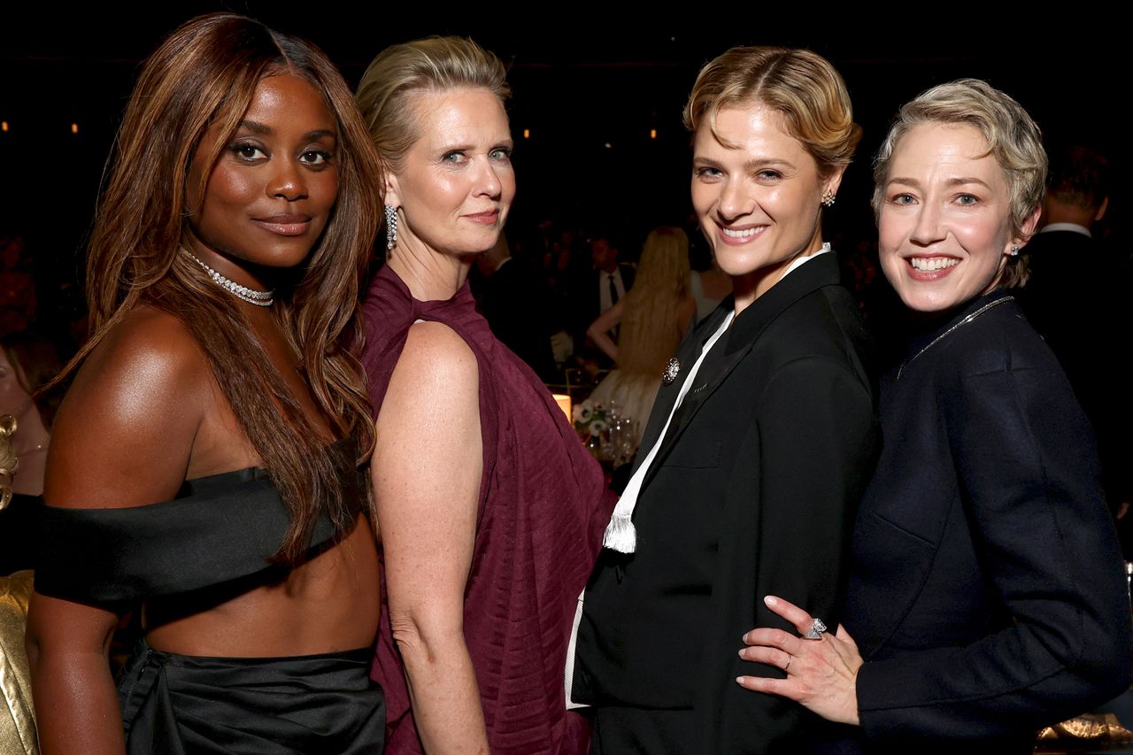 Denée Benton, Cynthia Nixon, Louisa Jacobson and Carrie CoonCredit: Todd Williamson/NBC via Getty