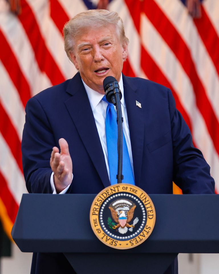 President Donald Trump hosts a dinner in the Rose Garden at the White House on September 02, 2026Credit: Kevin Dietsch/Getty