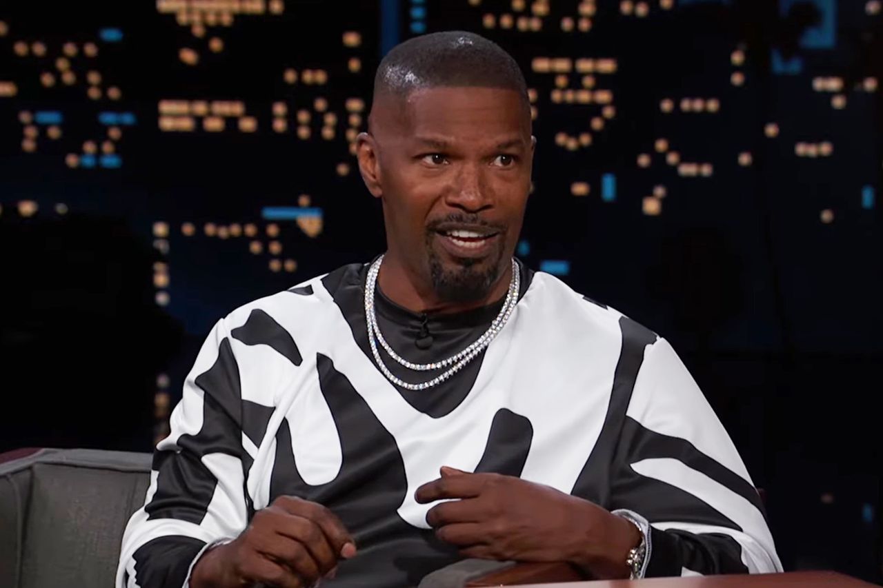 Jamie Foxx on Kimmel talking about expecting at 58 years old Jamie Foxx on ‘Jimmy Kimmel Live!’Credit: Jimmy Kimmel/Youtube