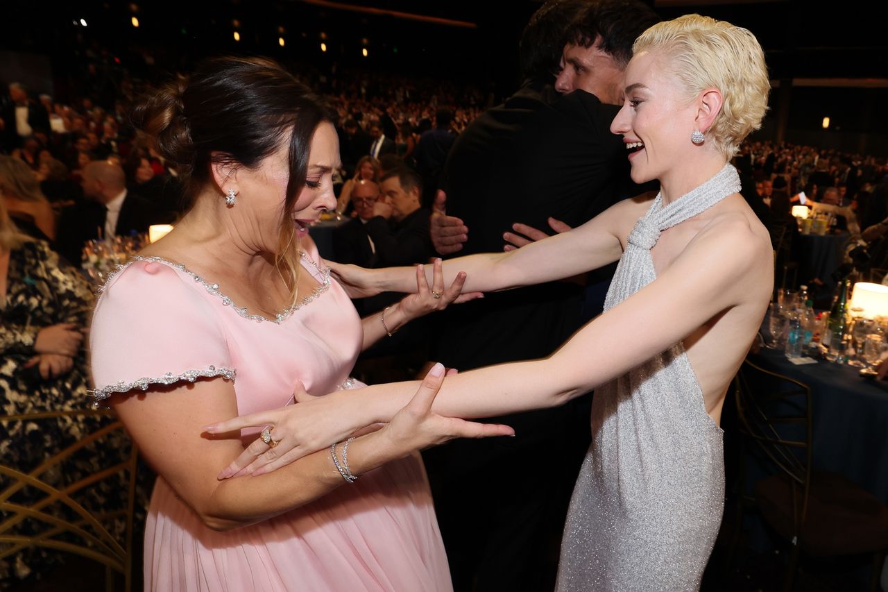 Kaley Cuoco and Julia GarnerCredit: Danny Moloshok/Invision for the Television Academy/AP Content Services