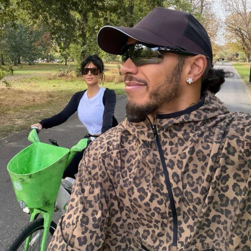 Kim Kardashian and Lewis Hamilton Kim Kardashian and Lewis HamiltonCredit: Lewis Hamilton/Instagram