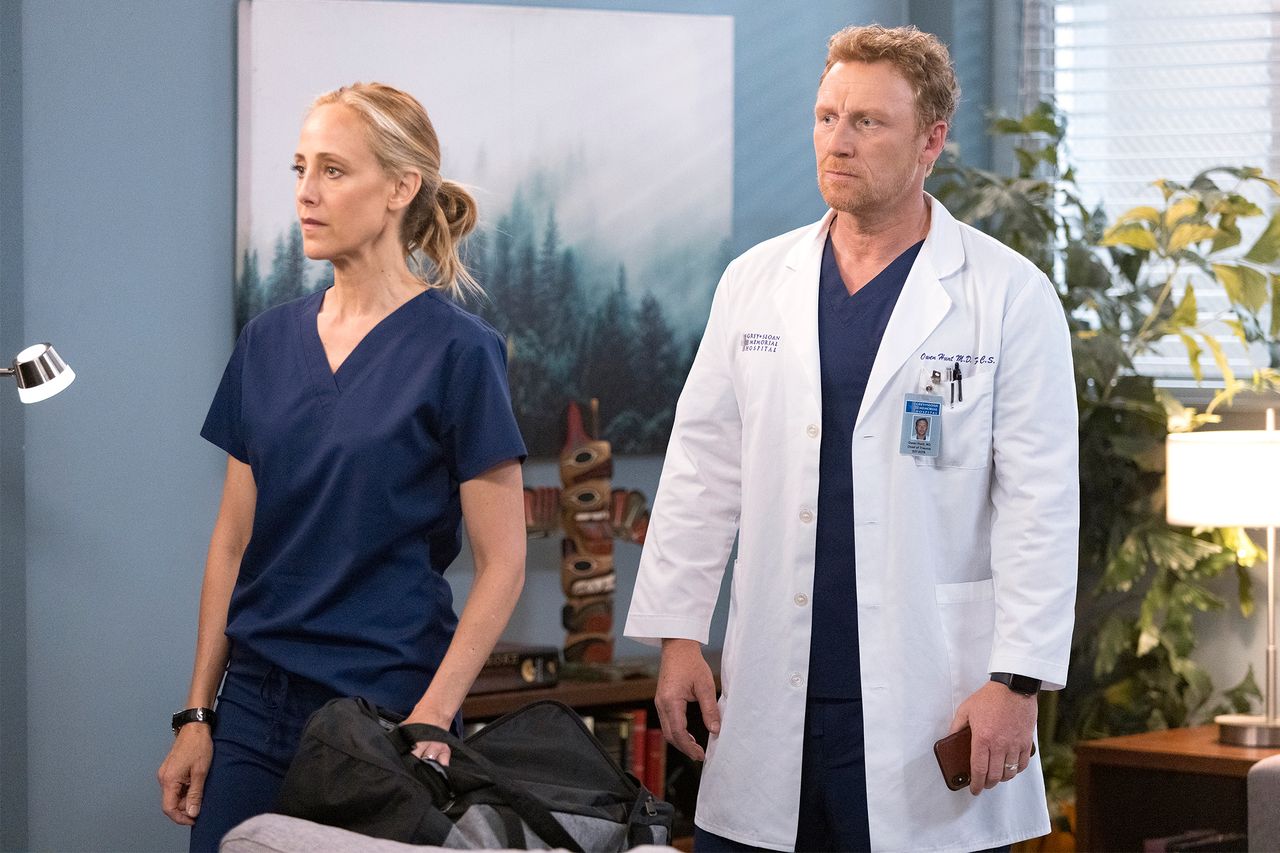 Kim Raver and Kevin McKidd on ‘Grey’s Anatomy’Credit: Liliane Lathan via Getty