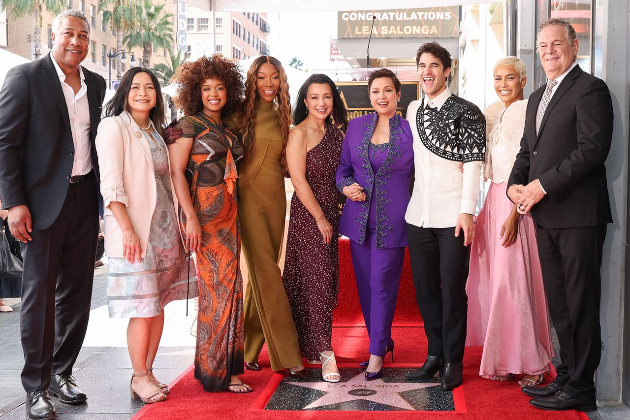 Ron Frierson, H.E.R., Brandy Norwood, Ming-Na Wen, Lea Salonga, Darren Criss, Sibley Scoles and Jerry Neuman at the ceremony honoring Lea Solanga with a star on the Hollywood Walk Of Fame on September 04, 2026 in Los Angeles, California. Ron Frierson, H.E.R., Brandy Norwood, Ming-Na Wen, Lea Salonga, Darren Criss, Sibley Scoles and Jerry Neuman honoring Lea SolangaCredit: JC Olivera/Variety via Getty