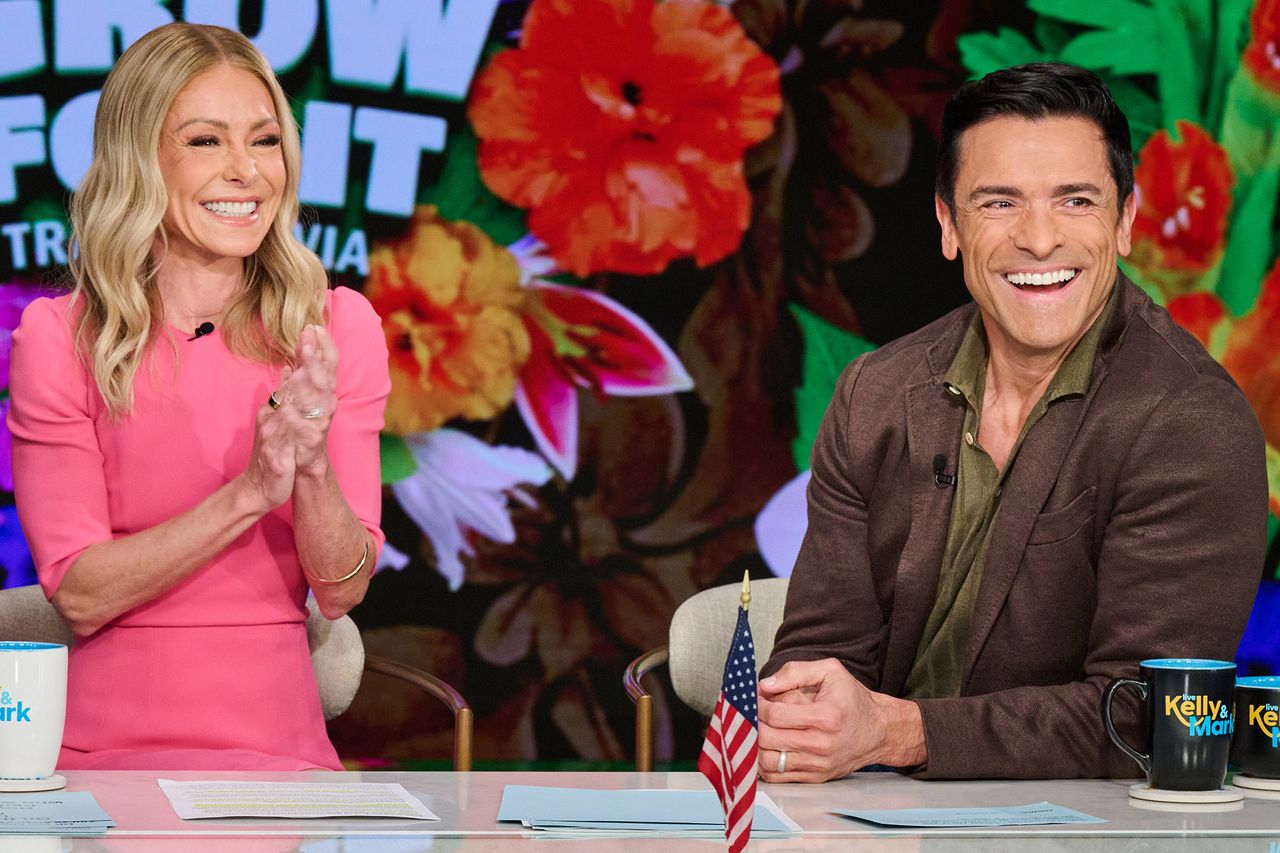 Kelly Ripa and Mark Consuelos on ‘Live with Kelly and Mark’ on April 14, 2026Credit: Disney/ Lorenzo Bevilaqua